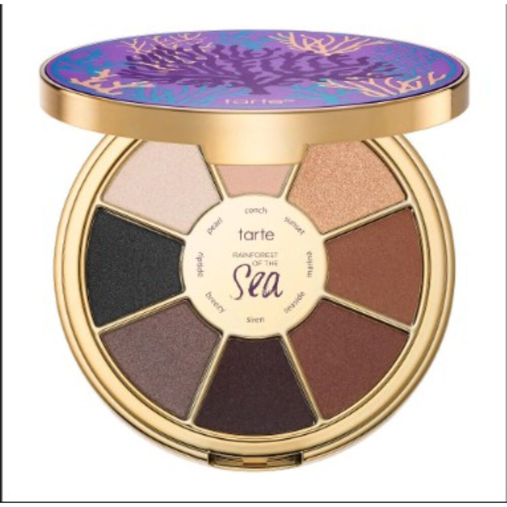 NIB Tarte Eyeshadow 8 Color Palette - Rainforest of the Sea Vol II